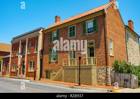 Stonewall Jackson House, 8 East Washington Street, Lexington, Virginia Foto Stock