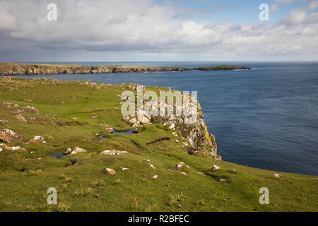 Paesaggio, Ness di Hagmark, Unst, Shetland, Regno Unito Foto Stock