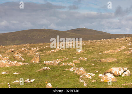 Paesaggio, Ness di Hagmark, Unst, Shetland, Regno Unito Foto Stock