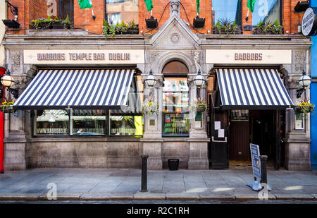 Badbobs Bar in Temple Bar di Dublino, Irlanda il 7 maggio 2013 Foto Stock