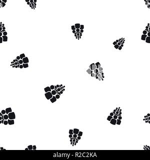 Icona di gruppo di dieci persone sagome seamless pattern. Semplice illustrazione vettoriale. Isolato su uno sfondo bianco. Illustrazione Vettoriale