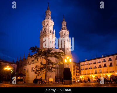 Concattedrale di Santa Maria della Redonda. Logroño. La Rioja. España Foto Stock