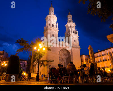 Concattedrale di Santa Maria della Redonda. Logroño. La Rioja. España Foto Stock