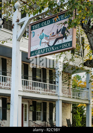 La vecchia taverna del Grafton Inn, Vermont, USA. Foto Stock