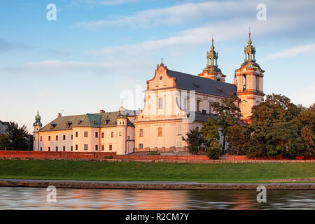 Cracovia, la Chiesa sulla roccia, Kosciol na Skalce, Cracovia Foto Stock