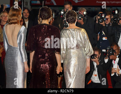 BFI London Film Festival 2018 - Il preferito - Premiere con: pietra della Emma, Rachel Weisz, Olivia Colman dove: Londra, Regno Unito quando: 18 Ott 2018 Credit: WENN.com Foto Stock