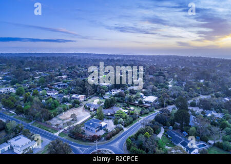 Vista aerea di Frankston South, Victoria, Australia Foto Stock