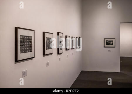 Fotografie incorniciate di uscita gruppo di fotografia sono visibili negli spazi espositivi al La Virreina al centro dell'immagine. Per la prima volta nel contesto spagnolo, uscita gruppo di fotografia esposti in Barcellona programmi di sopravvivenza. La mostra è stata da Nicholas Battye, Chris Steele-Perkins e Paolo Trevor. Foto Stock