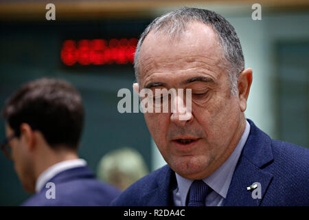 Bruxelles, Belgio. Il 19 novembre 2018.L'agricoltura francese Consiglio Didier Guillaume assiste un Consiglio Agricoltura e pesca incontro Alexandros Michailidis/Alamy Live News Foto Stock