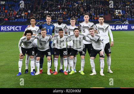 Gelsenkirchen (Germania). Xix Nov, 2018. Foto del Team Germany. GES/calcio/Nazioni League: Germania - Paesi Bassi, 19.11.2018 Calcetto: Nazioni League: vs Germania Paesi Bassi, Gelsenkirchen, Novembre 19, 2018 | Utilizzo di credito in tutto il mondo: dpa/Alamy Live News Foto Stock