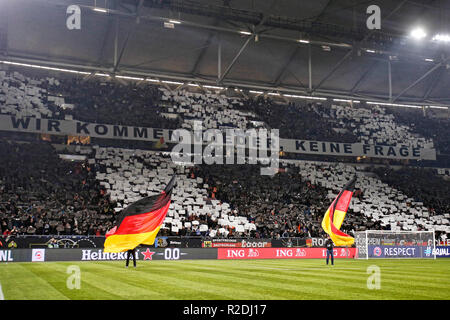 Gelsenkirchen (Germania). Il 19 Novembre, 2018. GELSENKIRCHEN, Veltins Arena , 19-11-2018, calcio, stagione 2018 / 2019, panoramica dello stadio prima della Nazioni League Germania - Paesi Bassi. Credito: Pro scatti/Alamy Live News Foto Stock