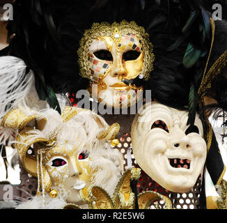 Le maschere per il carnevale di Venezia Foto Stock