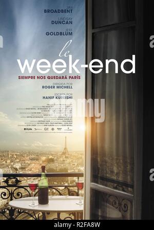 Le Week-End Anno : 2013 Direttore del Regno Unito : Roger Michell poster (Sp) Foto Stock