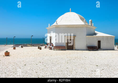 Sao Sebastiao Cappella, Ericeira, costa di Lisbona, Portogallo Foto Stock