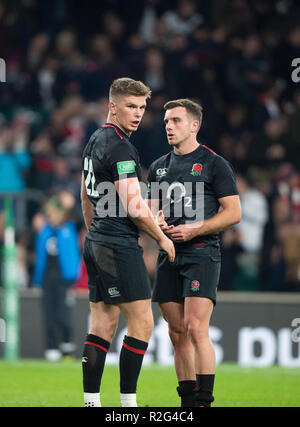 Twickenham, Regno Unito, Sabato, 17 novembre 2018, RFU Rugby Stadium, Inghilterra, Quilter autunno internazionale, Inghilterra vs Giappone, Foto Stock