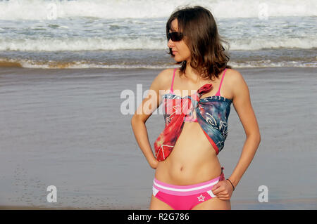 presso la spiaggia Foto Stock