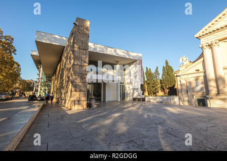 Ara Pacis altare della pace da fuori al tramonto a Roma Foto Stock