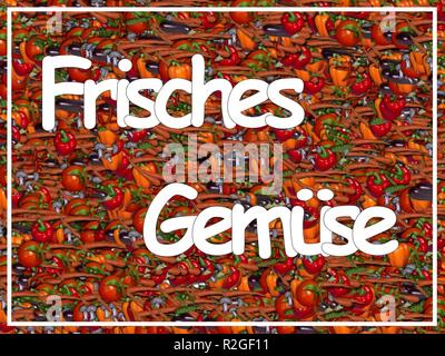 Ortaggi freschi Foto Stock