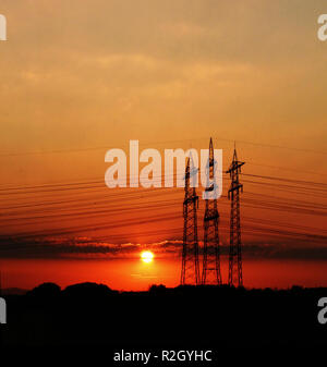 tramonto Foto Stock