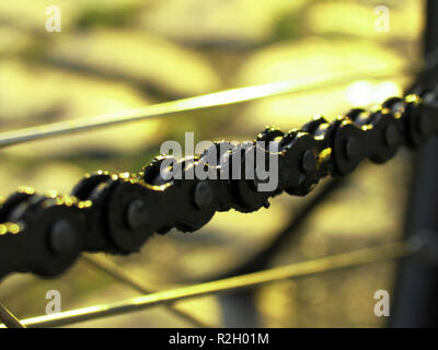 catena della bicicletta Foto Stock