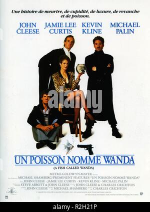 Un pesce di nome Wanda Anno : 1988 USA Direttore : Charles Crichton Michael Palin, Jamie Lee Curtis, John Cleese, Kevin Kline poster (Fr) Foto Stock