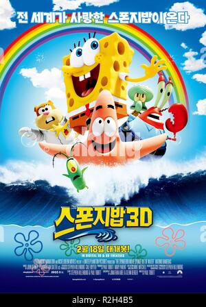 SpongeBob Movie: Spugna al di fuori dell'acqua Anno : 2015 USA Direttore : Paul Tibbitt filmato di animazione poster (Corea del Sud) Foto Stock