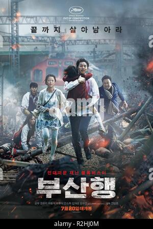 Treno Busanhaeng di Busan Anno : 2016 Corea del Sud Direttore : Sang-ho Yeon poster del filmato Foto Stock
