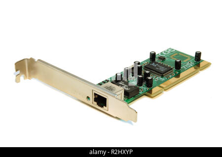 scheda di rete Foto Stock