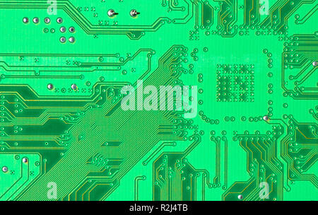 Le interconnessioni di una scheda elettronica Foto Stock