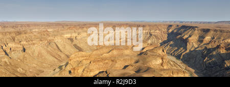 Il Fish River Canyon Panorama, Namibia, Africa Foto Stock