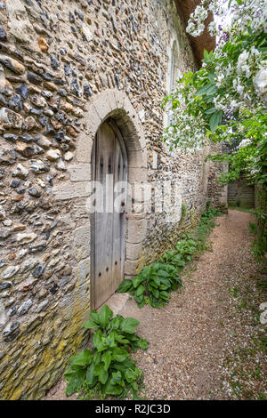 Il XIII secolo la cappella di paglia a Lindsey, Suffolk REGNO UNITO Foto Stock