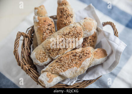 Pane fatto in casa panini Foto Stock