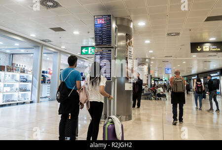 Madrid airport terminal. Spagna Foto Stock