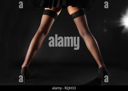 calze a rete Foto Stock