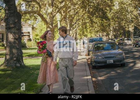 Lady Bird Anno : 2017 USA Direttore : Greta Gerwig Saoirse Ronan, Lucas siepi Foto Stock