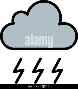 Storm Icona vettore per il personale e uso commerciale............. Illustrazione Vettoriale
