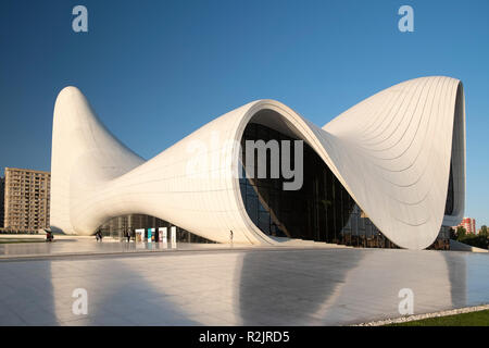 Heydar Aliyev Centro, Baku, Azerbaijan Foto Stock