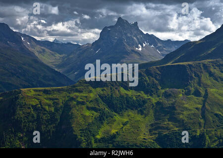 Austria, Tirolo, St Anton am Arlberg, Patteriol Foto Stock