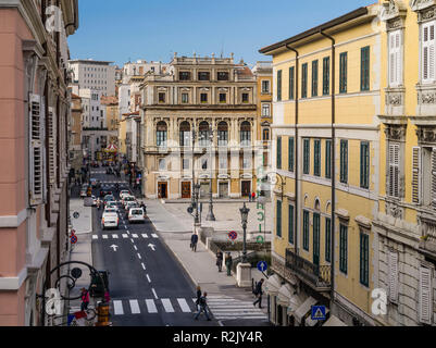 Via Roma in Trieste Foto Stock