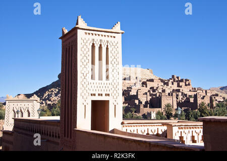 Il Marocco, Sud Marocco, montagne Atlas, Ait Ben Haddou Kasbah, Foto Stock