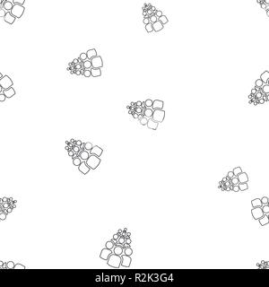 Icona di gruppo di dieci persone seamless pattern. Semplice illustrazione vettoriale. Isolato su uno sfondo bianco. Illustrazione Vettoriale