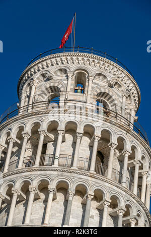 Torre pendente di Pisa, Toscana, Italia Foto Stock