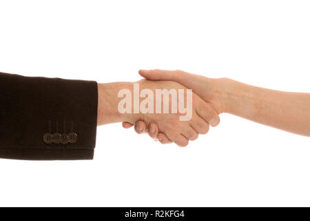 stretta di mano Foto Stock