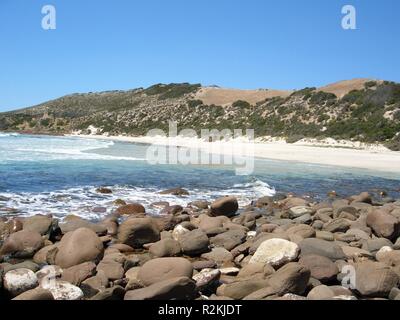 Spiaggia di stokes bay Foto Stock