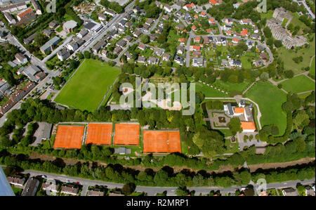 Vista aerea, Schwelm, Renania settentrionale-Vestfalia, Germania, Europa Foto Stock