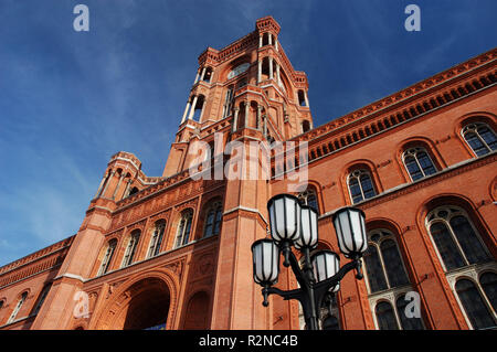 Red town hall a Berlino Foto Stock