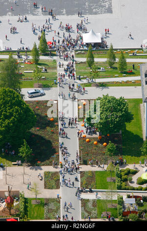 Landesgartenschau Hemer, record di presenze nella domenica di Pentecoste, Giardino Festival, conversione, ex area militare, Märkischer Kreis, Sauerland, Renania settentrionale-Vestfalia, Germania, Europa Foto Stock