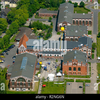 Waltrop 1 con torre, Schachtzeichen Ruhr2010, Waltrop, la zona della Ruhr, Renania settentrionale-Vestfalia, Germania, Europa Foto Stock