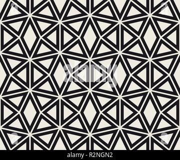 Vector seamless pattern. Moderno ed elegante texture astratta. Ripetendo il triangolo geometrico e piastrelle a rombo Illustrazione Vettoriale