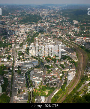 Wuppertal Ferroviaria di sospensione, Wupper, Wuppertal, zona della Ruhr, Renania settentrionale-Vestfalia, Germania, Europa Foto Stock